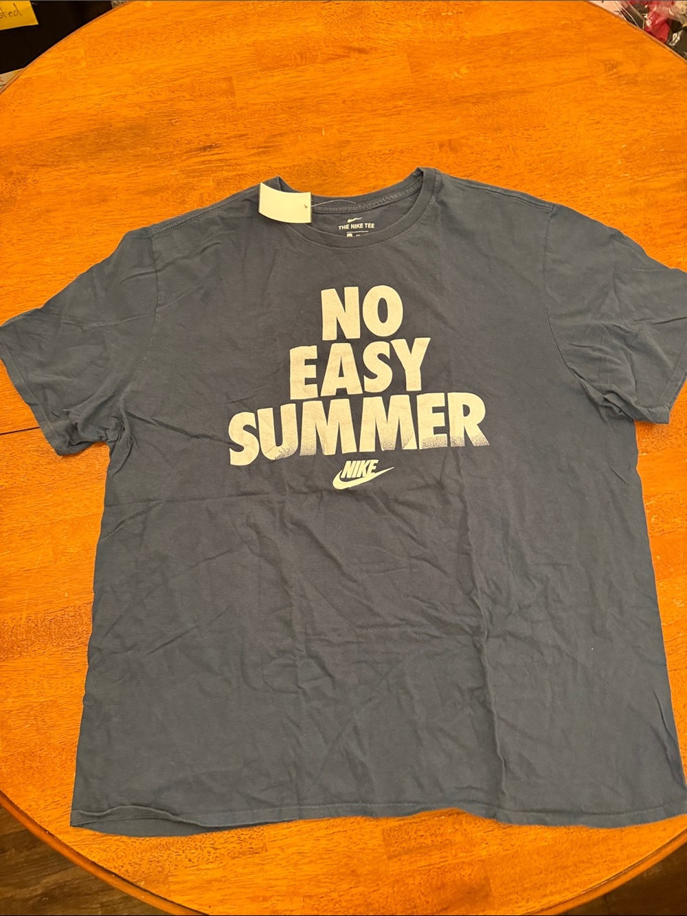 Nike Navy 'No Easy Summer' Graphic Short Sleeve Tee xxl